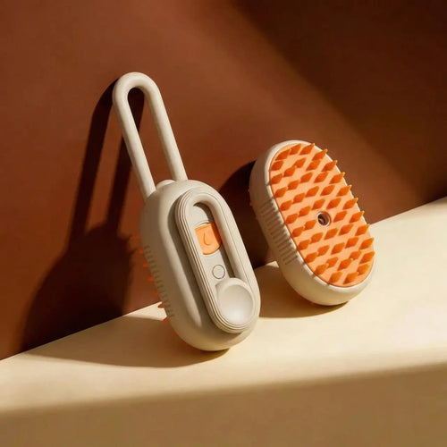 Ana grooming brush with steam spray — silicone cat brush ZenPaw